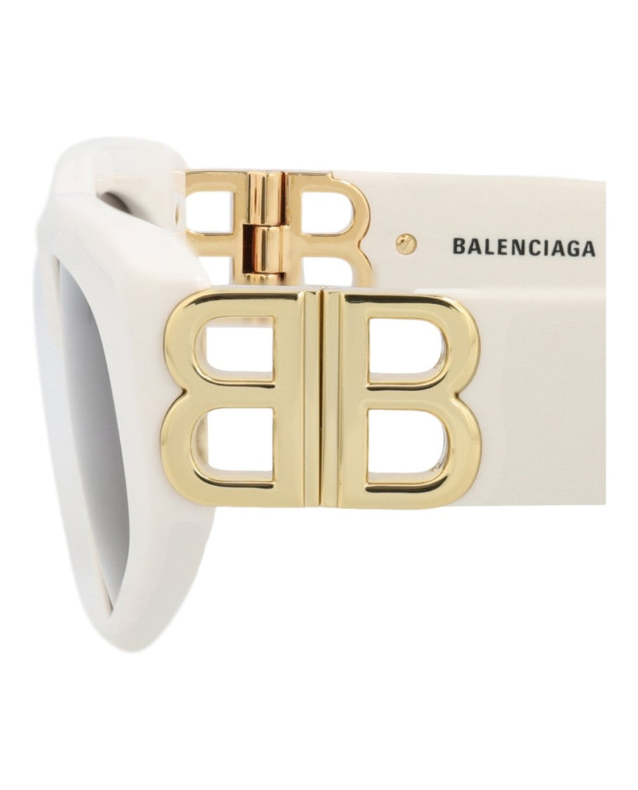 Balenciaga Cat Eye-Frame Recycled Acetate Sunglasses With Gold Tone Accents