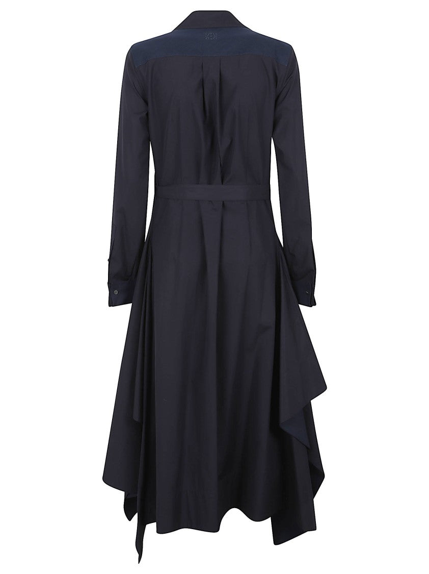 Loewe Asymmetrically Draped Midi Dress