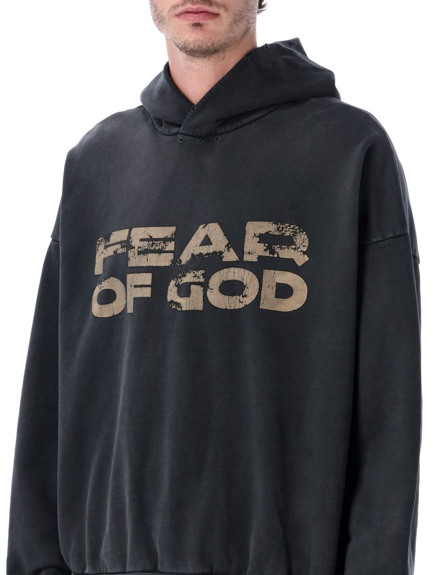 Fear Of God Black Cotton Hoodie