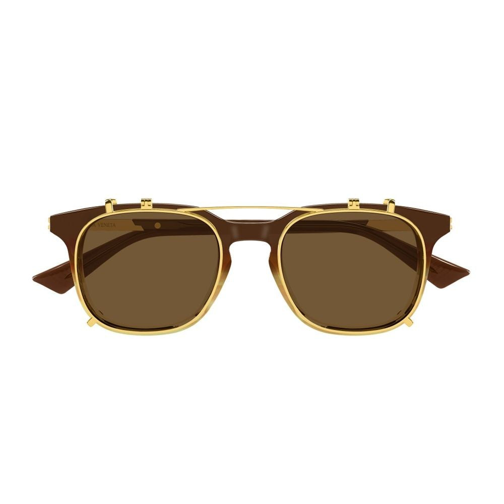 Bottega Veneta Bv1429s Ribbon Line Rectangular Brown Eyeglasses