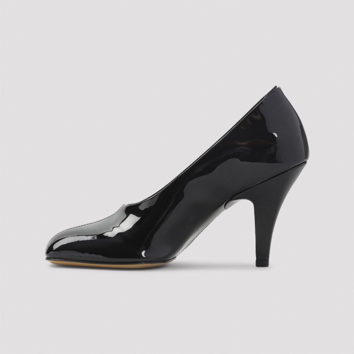Phoebe Philo Black Calf Leather Soft 90 Pumps With Bold Stiletto Heel