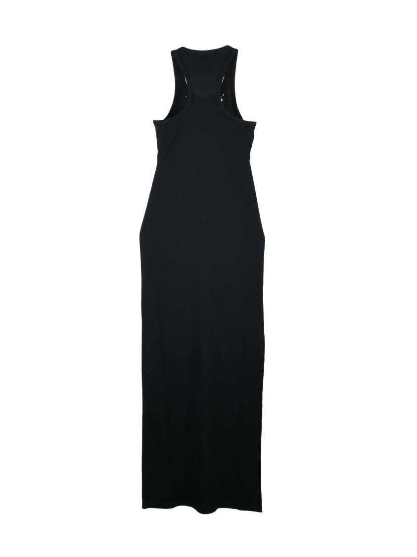 Stella Mccartney Black Sleeveless Cotton Tank Dress