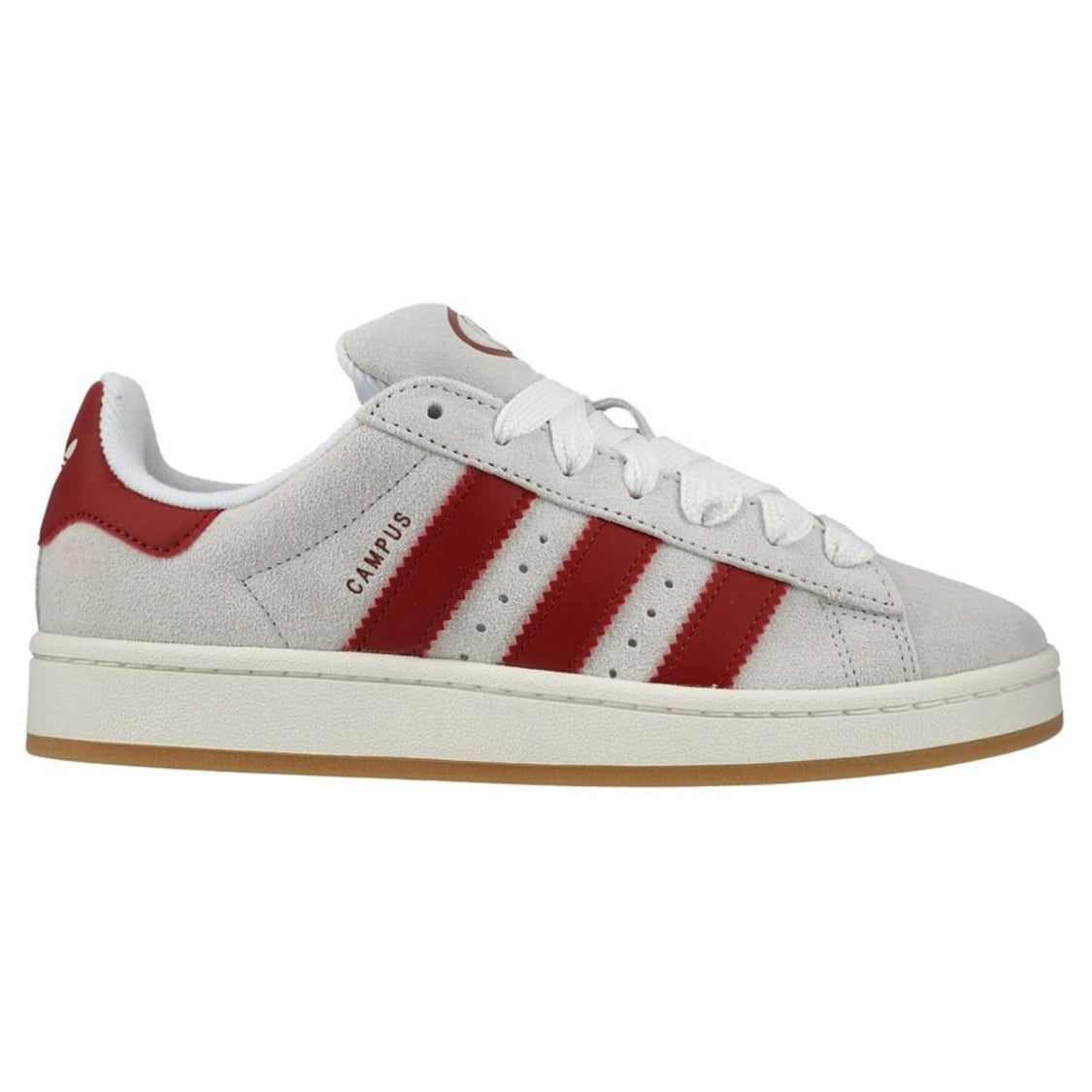 Adidas Low-Top Suede Sneakers With Iconic Red Stripes
