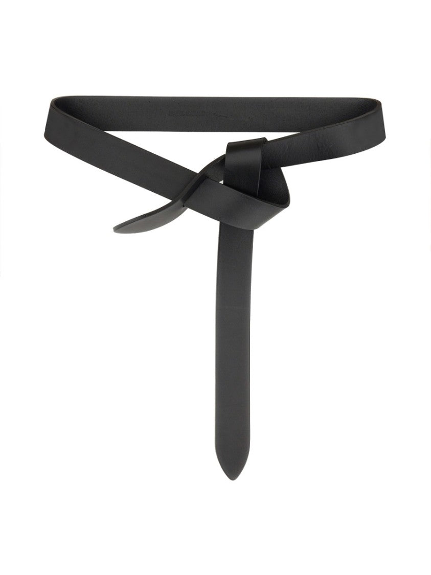 Isabel Marant Lecce Narrow Knot Cow Leather Belt
