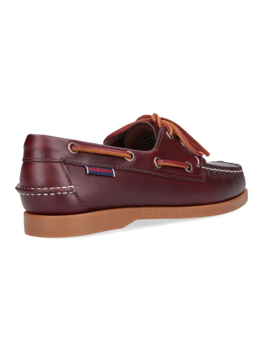 Sebago Classic Boat Shoes In Rich Brown Leather