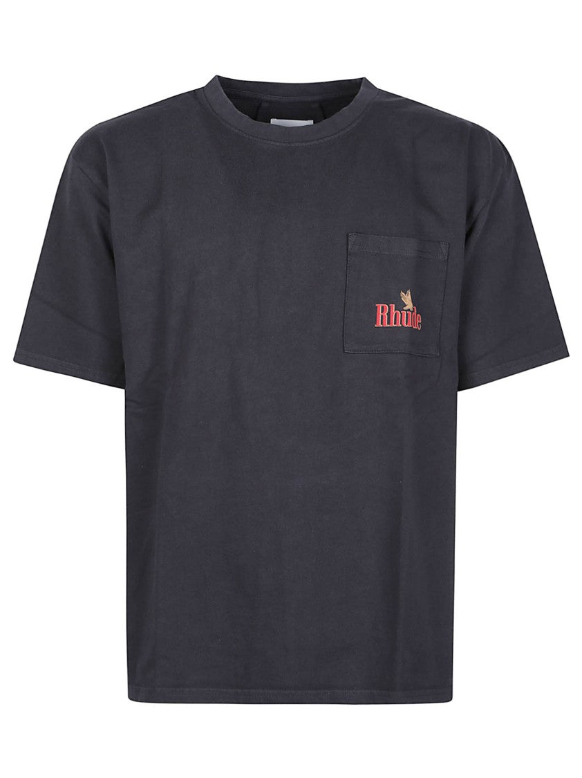 Rhude American Spirit Eagle Graphic Cotton T-Shirt
