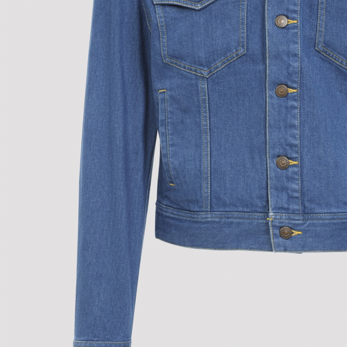 Celine Pointed Collar Denim Trucker Jacket
