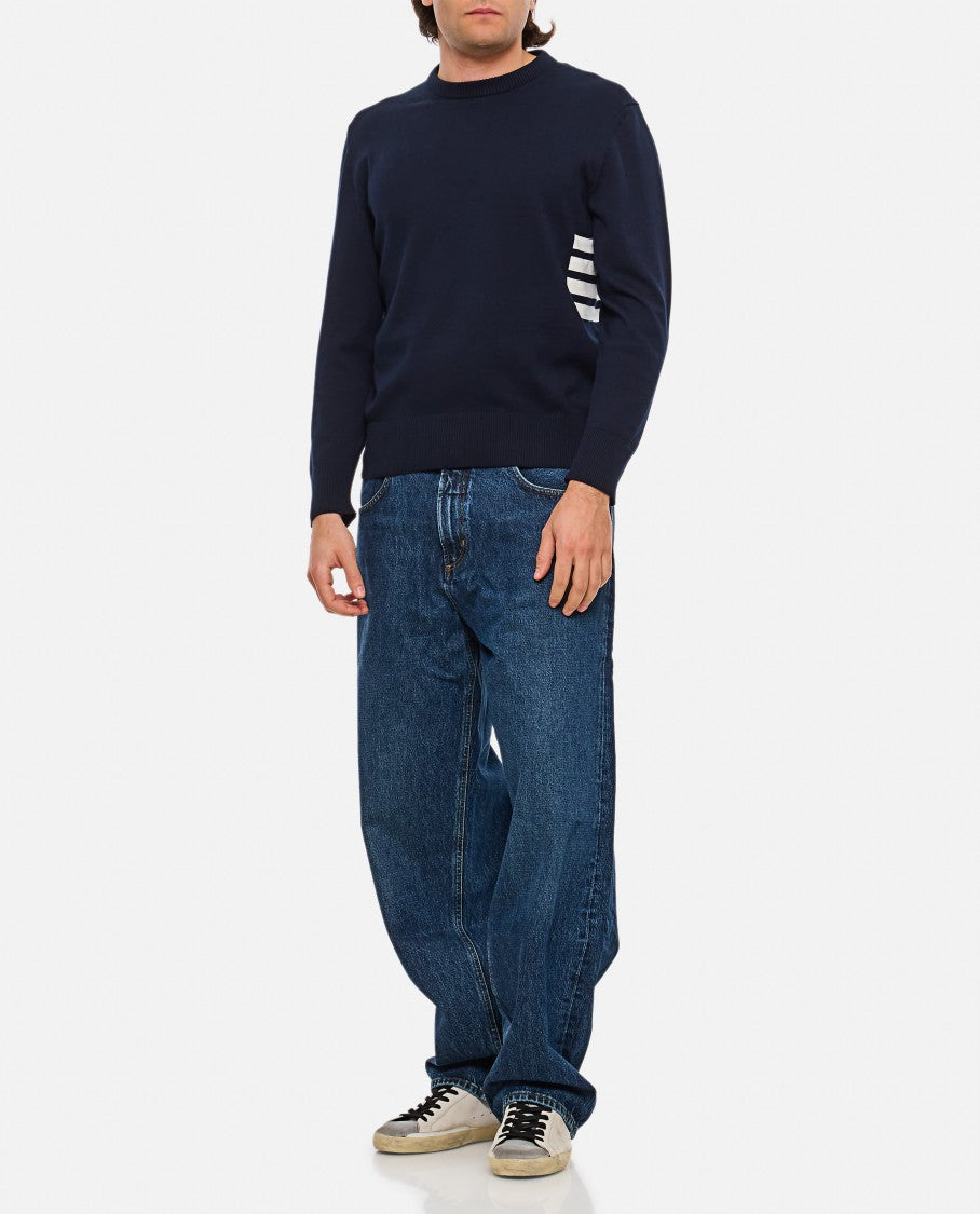 Thom Browne Crew Neck Pullover 4 Bar Stripe