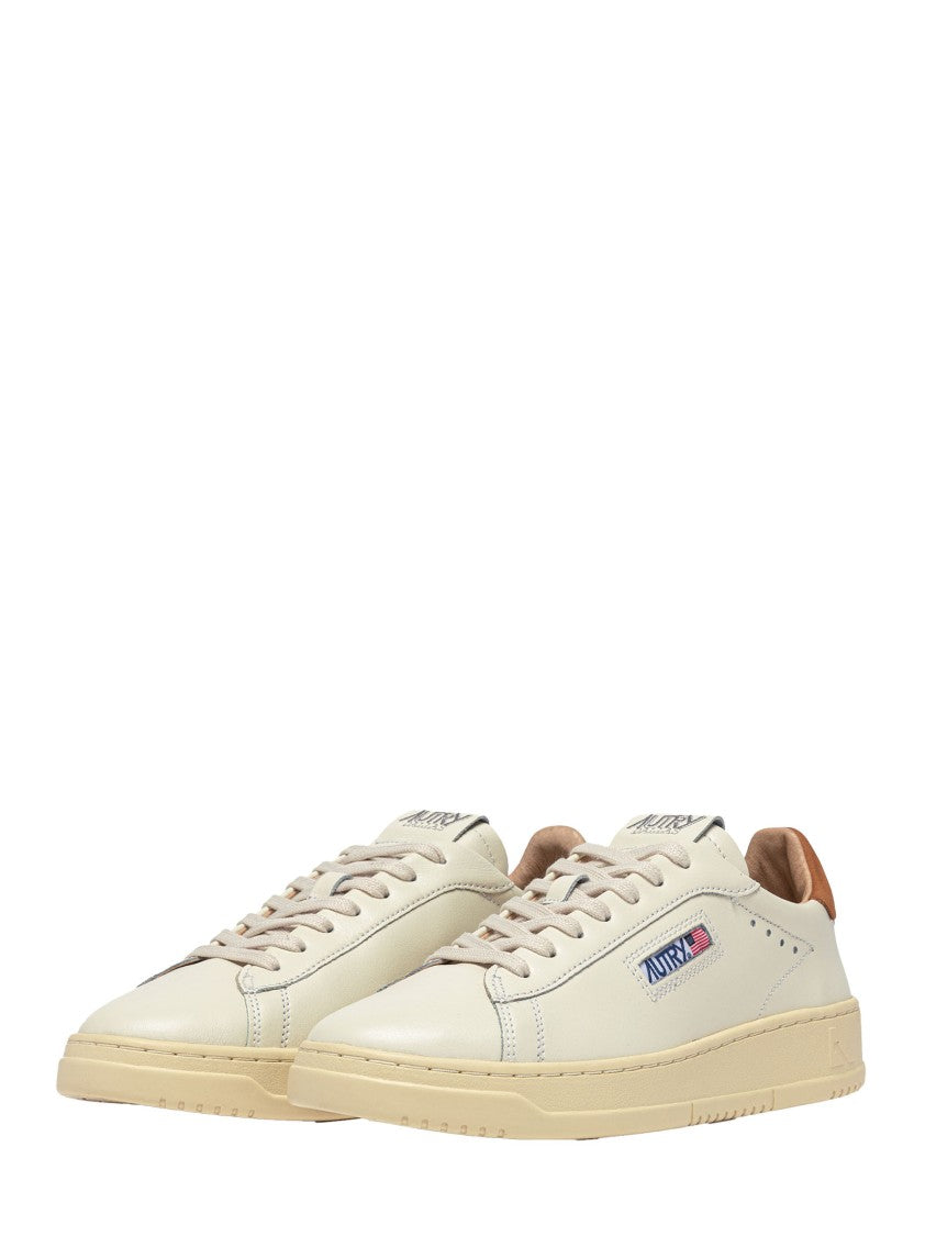 Autry Low-Top Sneakers With Brown Nubuck Insert