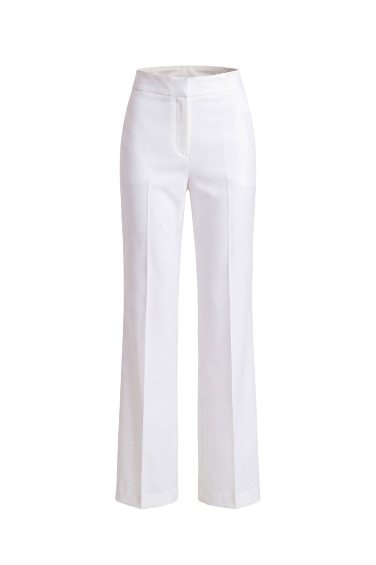 Saiid Kobeisy Crepe Straight-Cut Pants With Tailored Silhouette And Minimalist Design