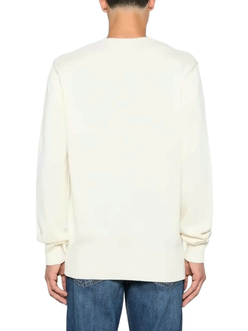 Givenchy Relaxed Fit White Cotton Sweater