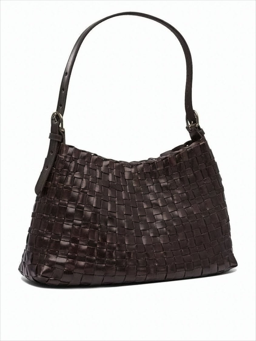 Dragon Diffusion Woven Calf Leather Shoulder Bag