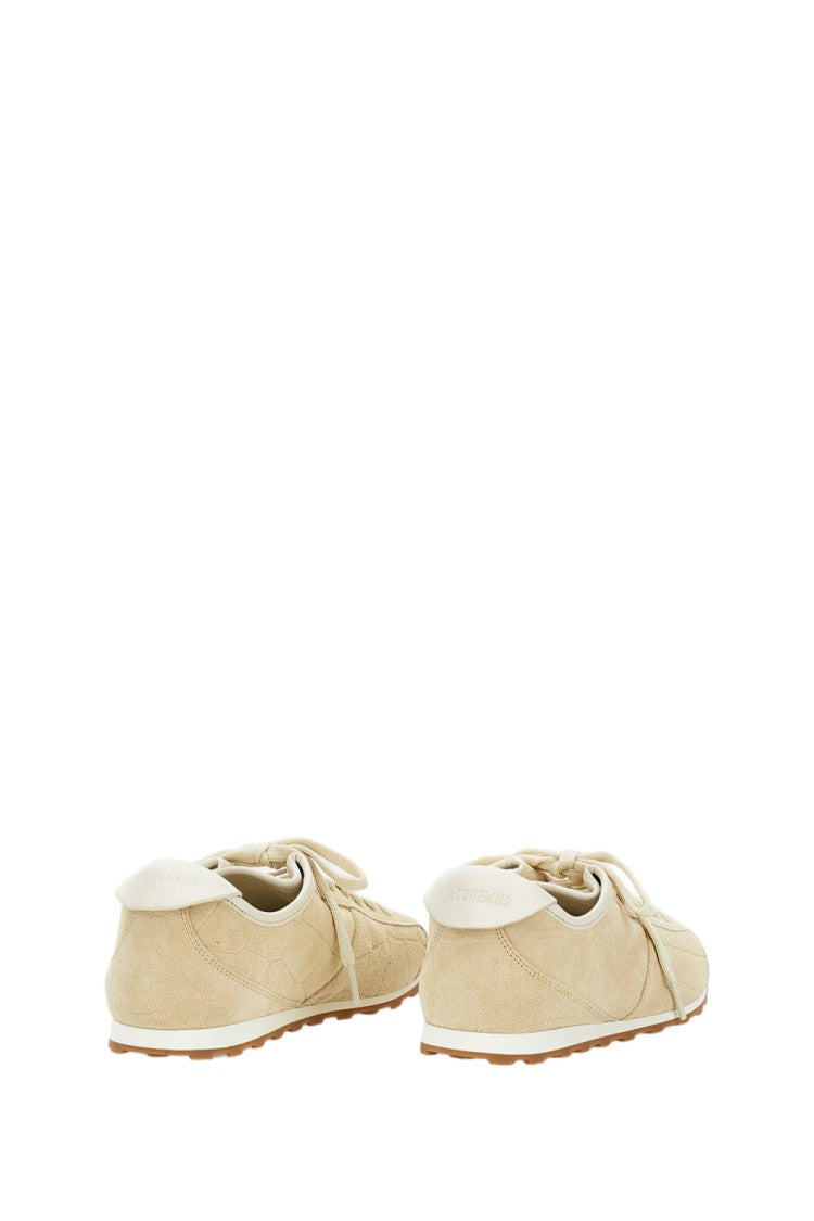 Jacquemus Ivory Les Tennis Suede Low-Top Sneakers