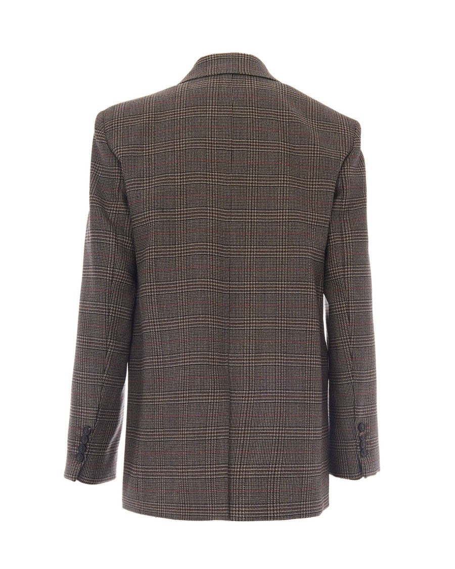 Max Mara Blazer In Heavy Batavia Wool With Pied-De-Poule Pattern