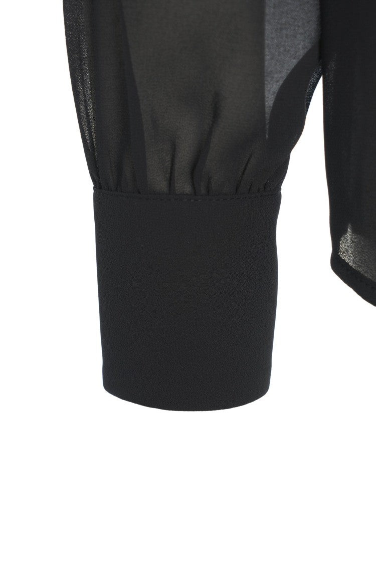 Elisabetta Franchi Fluid Black Blouse