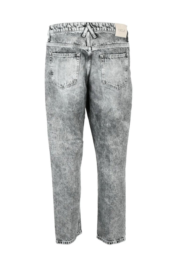 Cycle Grey Paper And Cotton Jeans