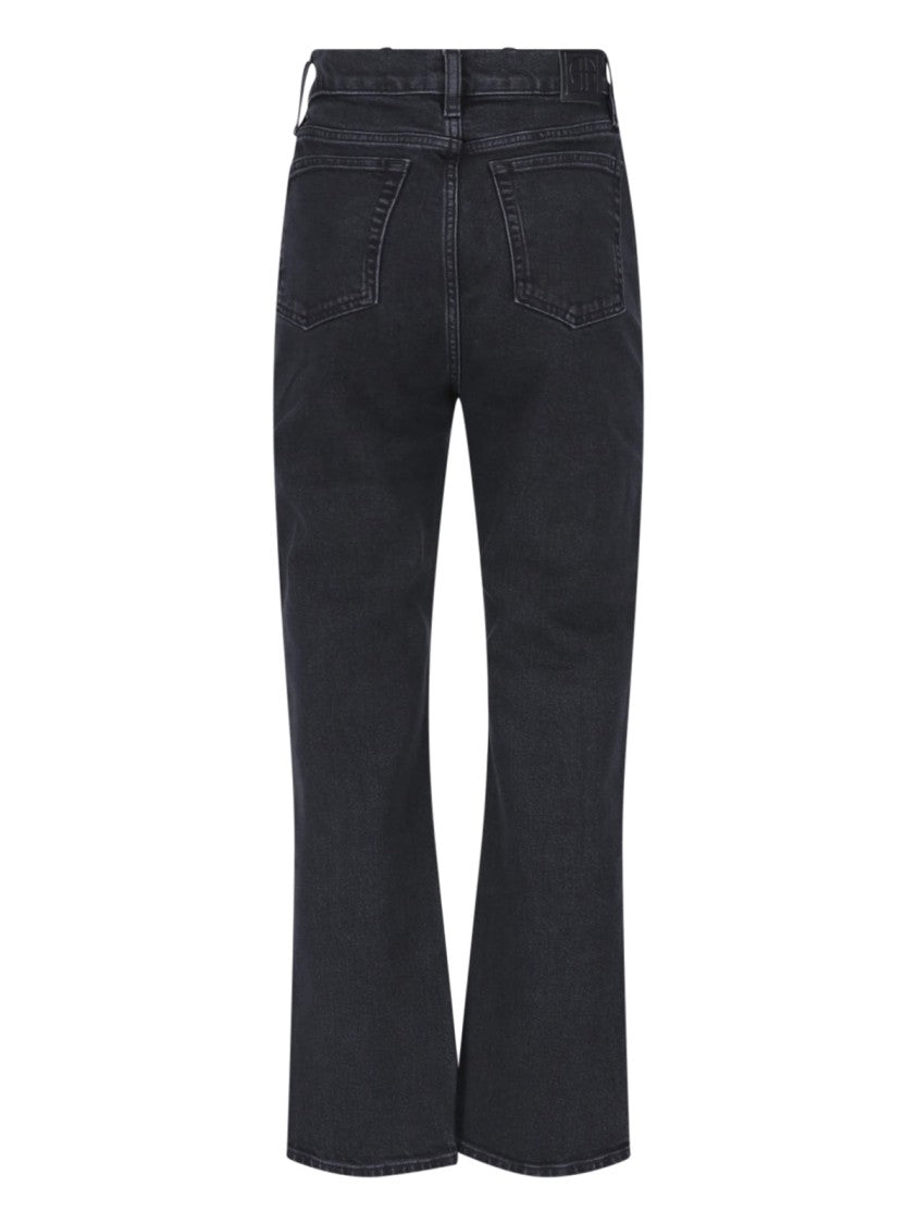 Anine Bing High-Waisted Flared Jeans With Classic Five-Pocket Design