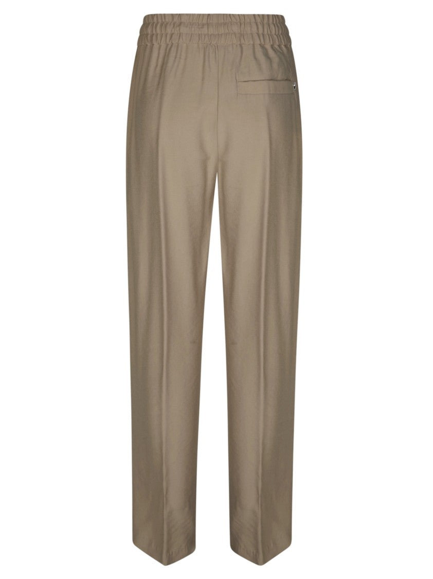 Dondup Relaxed Fit Straight Leg Cotton Trousers