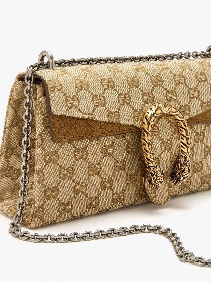 Gucci Beige Dionysus Canvas Shoulder Bag