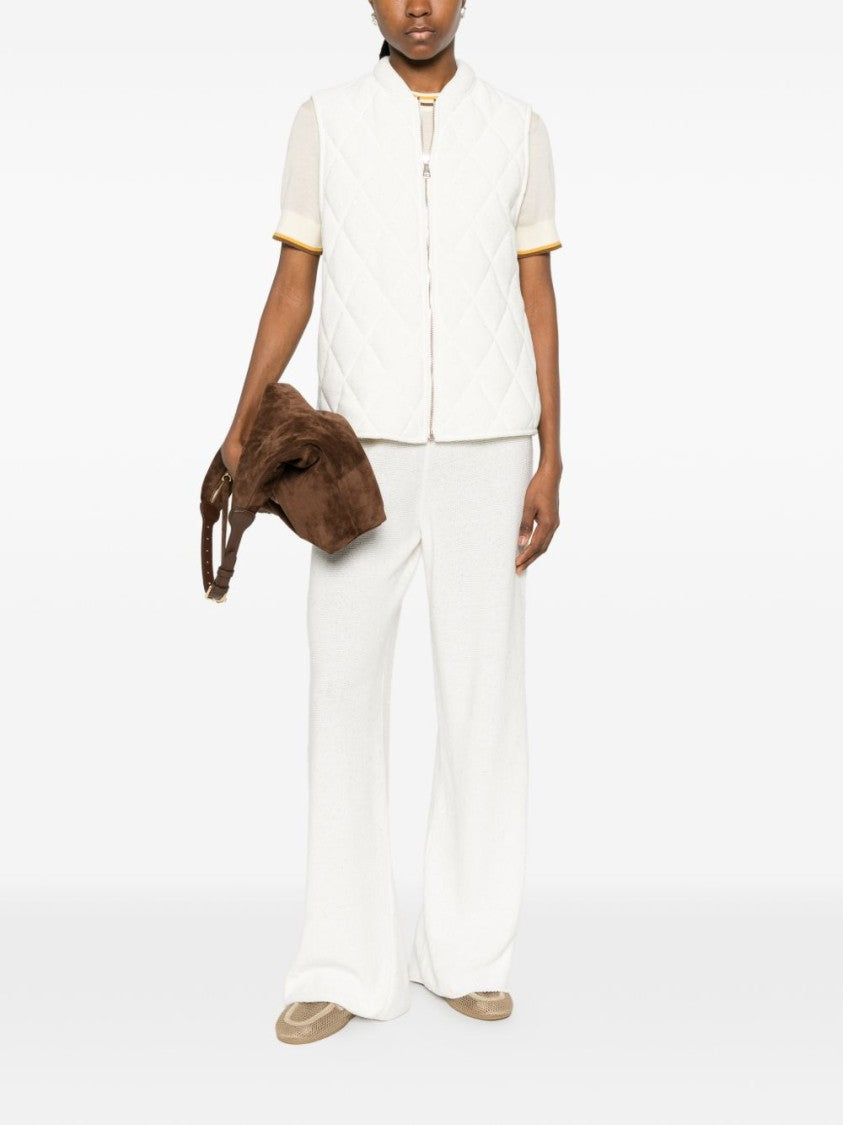 Fabiana Filippi Quilted Sleeveless Coat With Boxy Silhouette