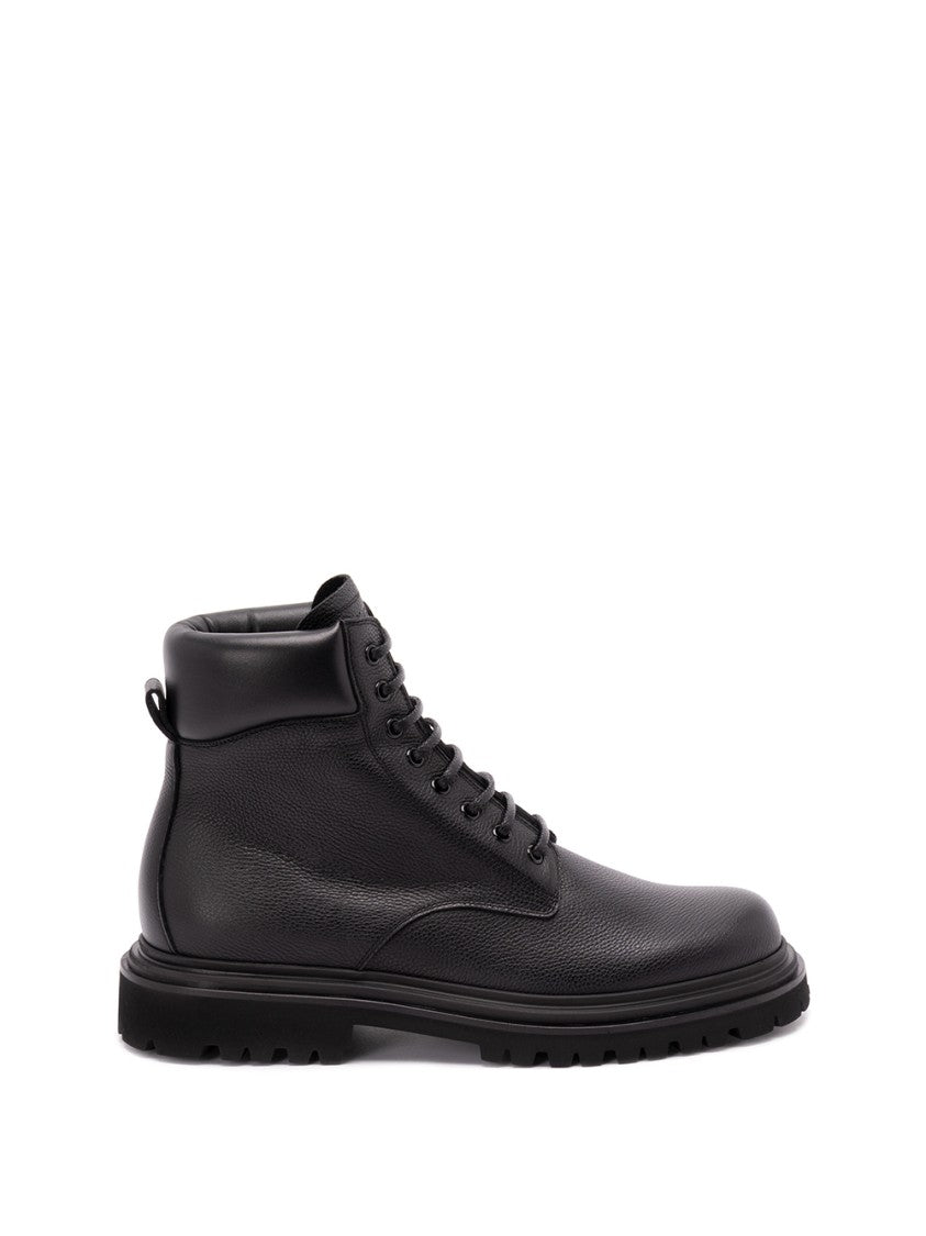 Dolce & Gabbana Ankle Boots In Smooth Calf Leather