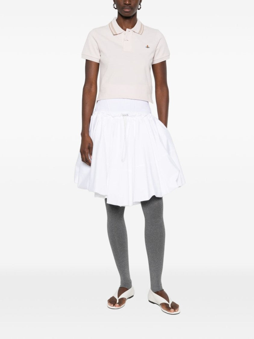 Vivienne Westwood Lilac Ash Striped Polo Collar Top