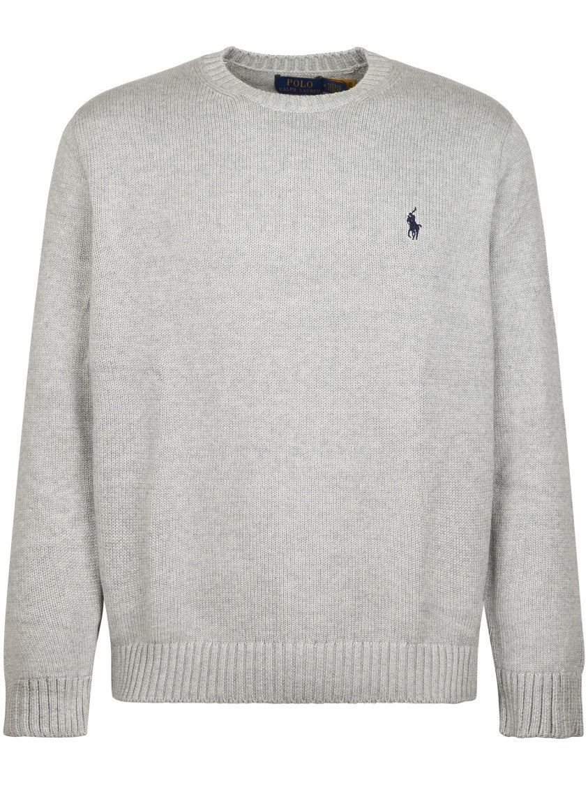 Polo Ralph Lauren Classic Crew Neck Sweater With Ribbed Hem