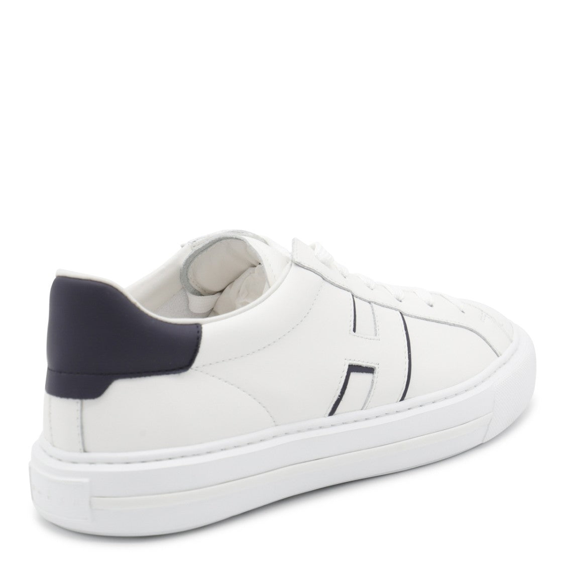 Hogan White And Navy Leather H691 Sneakers