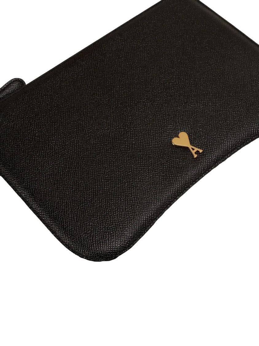 Ami Black Cow Leather Wallet