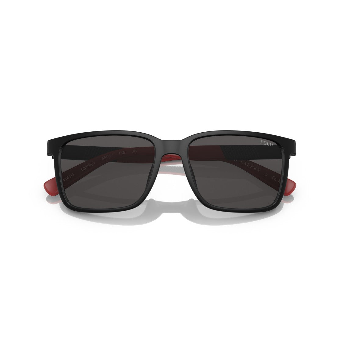 Polo Ralph Lauren 0Ph4189u Rectangular Matte Black Sunglasses