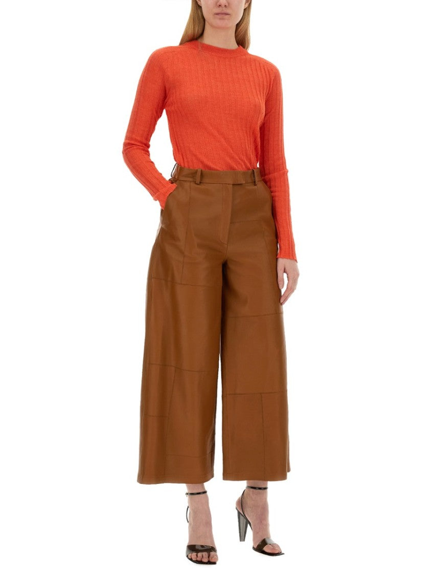 Alysi Slim Fit Ribbed Knit Top