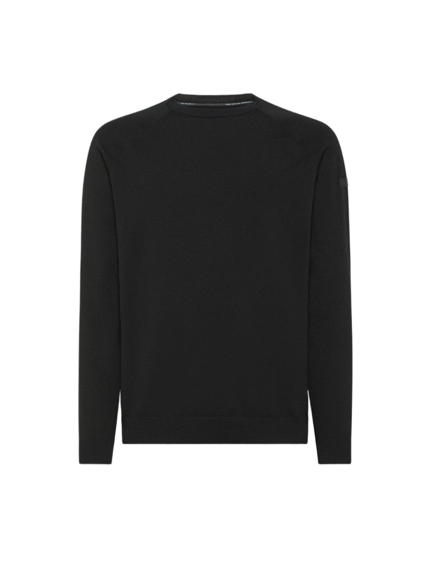 Rrd Amos Vanisé Technical Knit Raglan Sleeves Crewneck Sweater