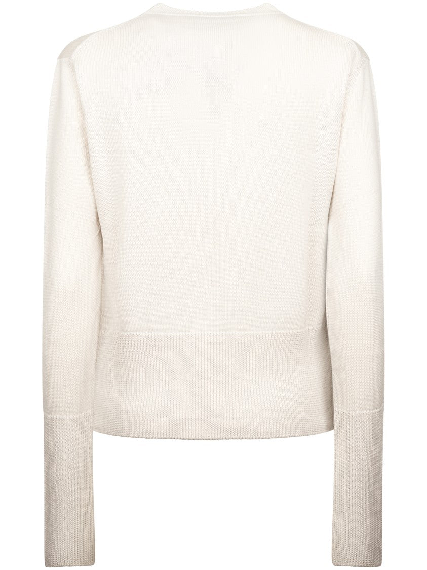 Vivienne Westwood Two-Tone Katie Emblem Knitted Wool Sweater