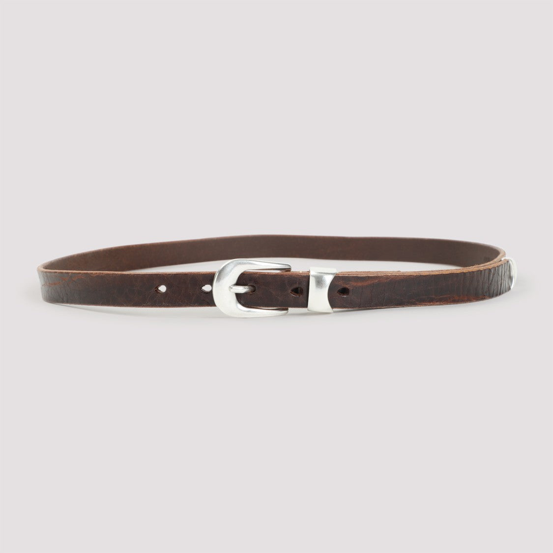 Our Legacy Brown Cow Leather 2 Cm Belt