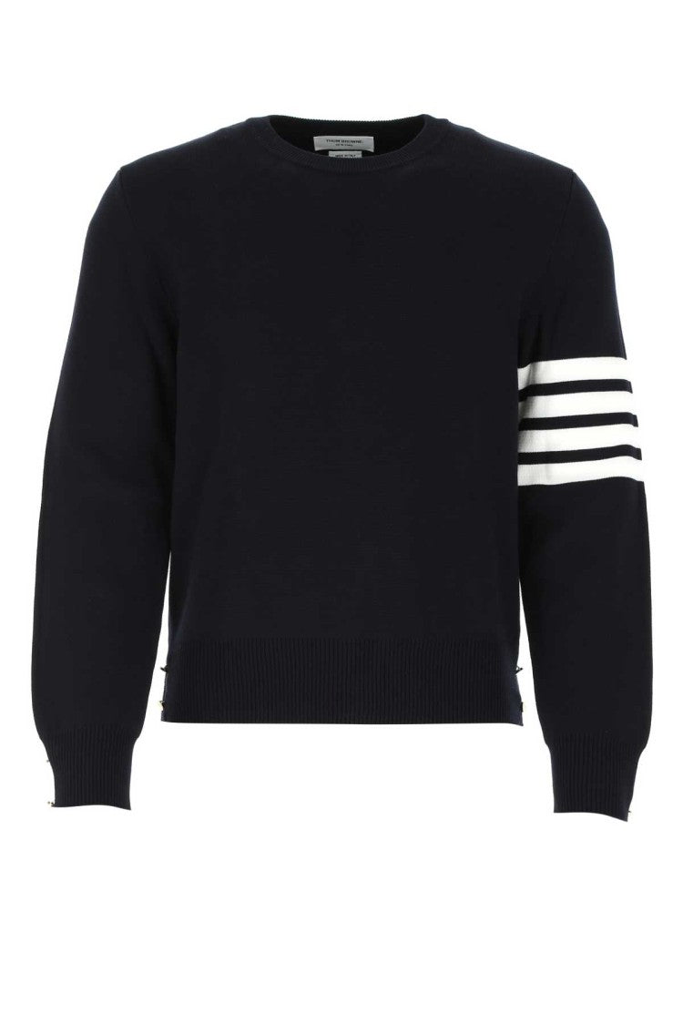 Thom Browne Midnight Blue Cotton Sweater