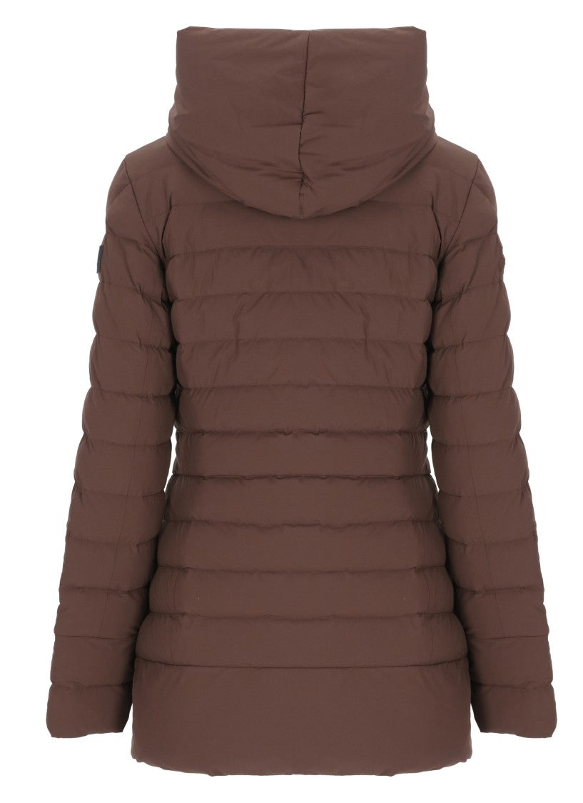 Peuterey Brown Campbell Hooded Quilted Jacket