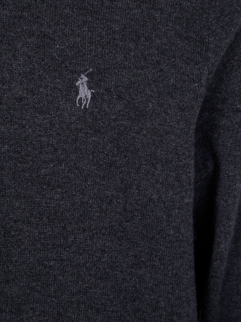 Polo Ralph Lauren Logo Wool Sweater – Grey