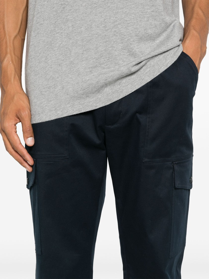 Moncler Blue Pantalone Sportivo Stretch Gabardine Trousers
