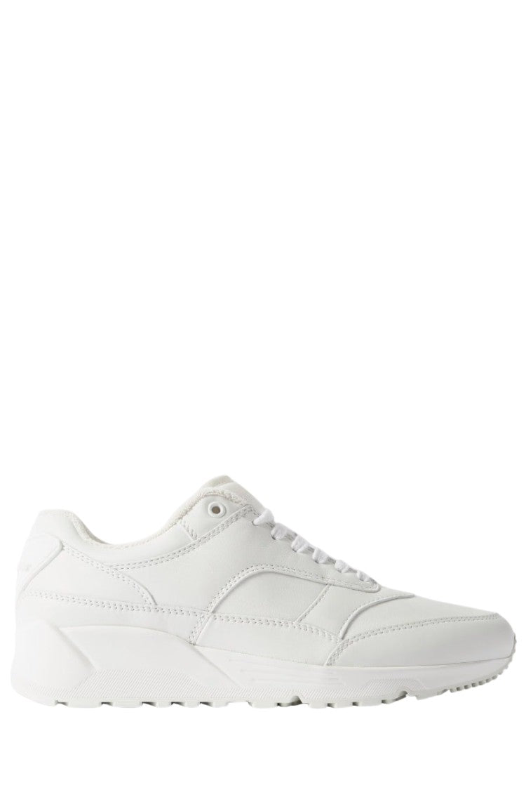 Saint Laurent Leather Sneakers In White