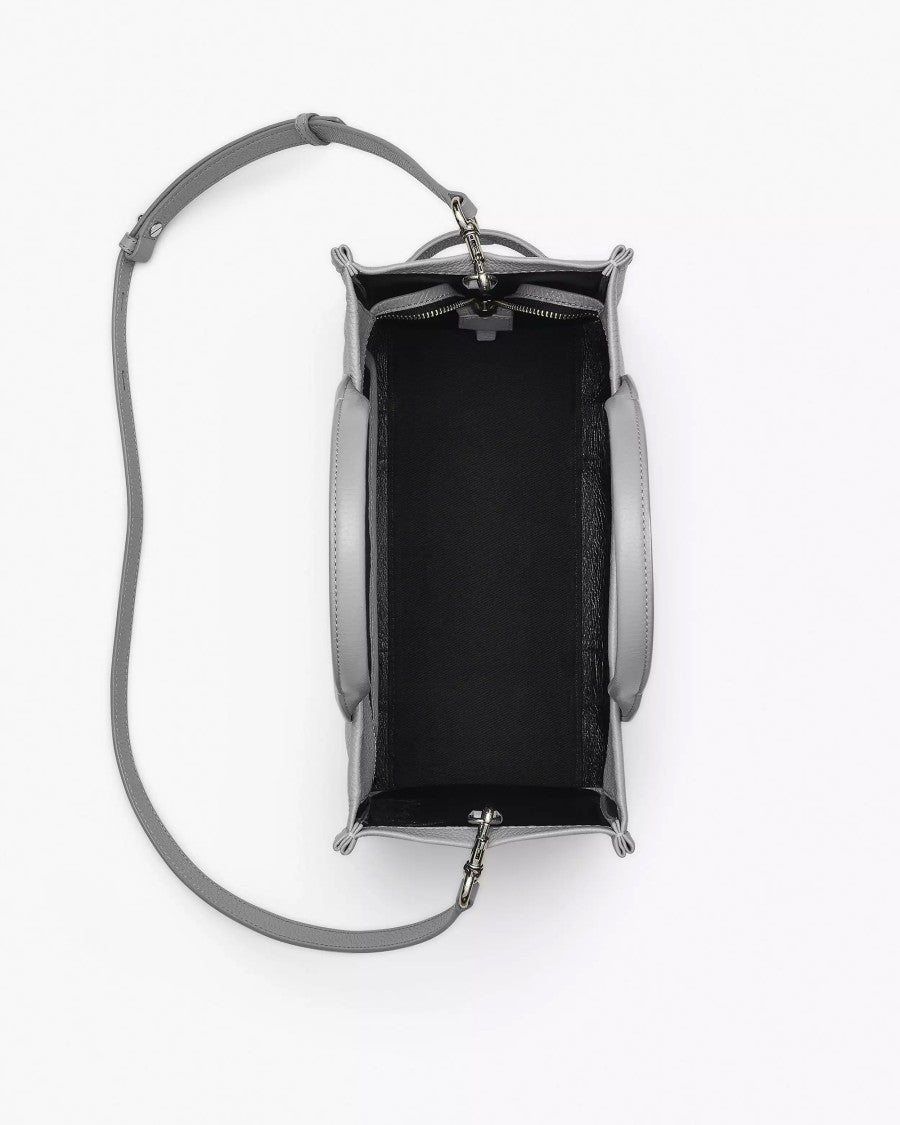 Marc Jacobs The Leather Medium Tote Bag In Cement