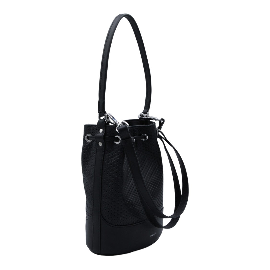 Zanellato Textured Black Bucket Bag
