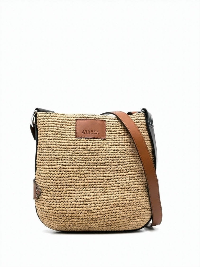 Isabel Marant Woven Raffia Crossbody Bag