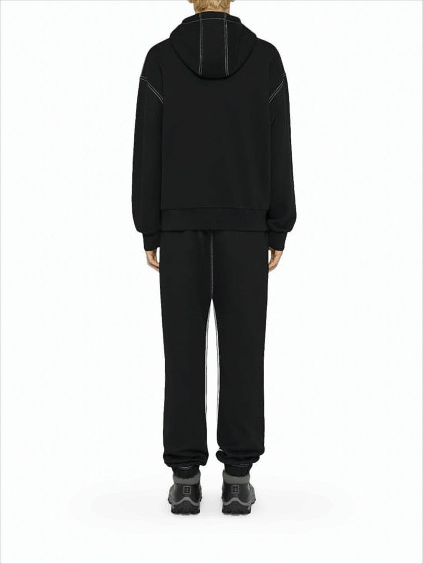 Givenchy Relaxed Fit Black Hoodie With Kangaroo Pocket
