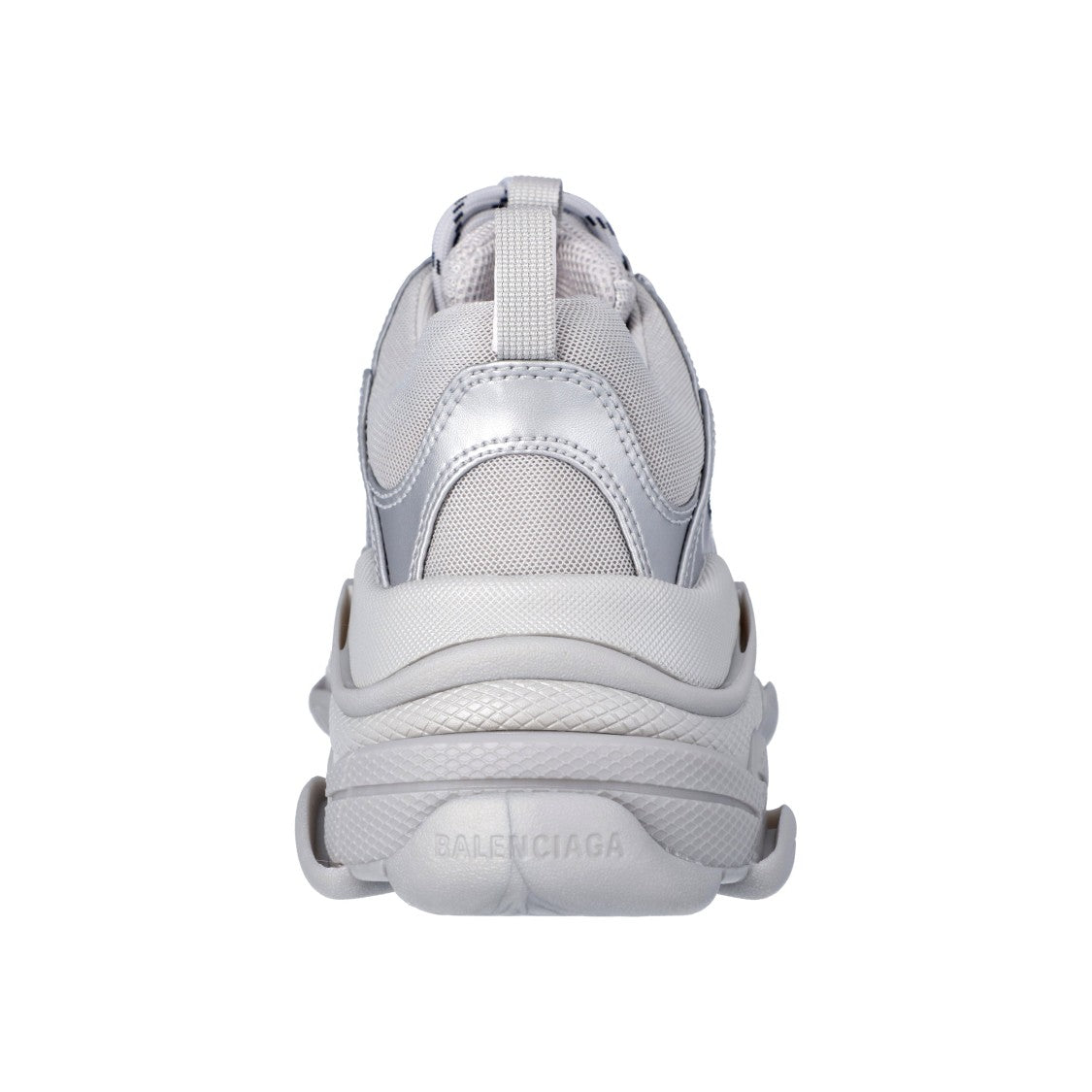 Balenciaga Silver Metallic' Triple S Sneaker