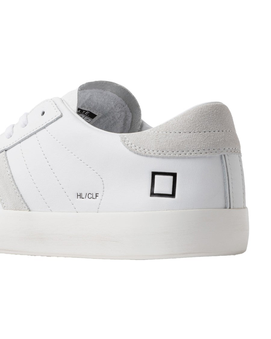 D.A.T.E Hill Low Calf White Sneakers