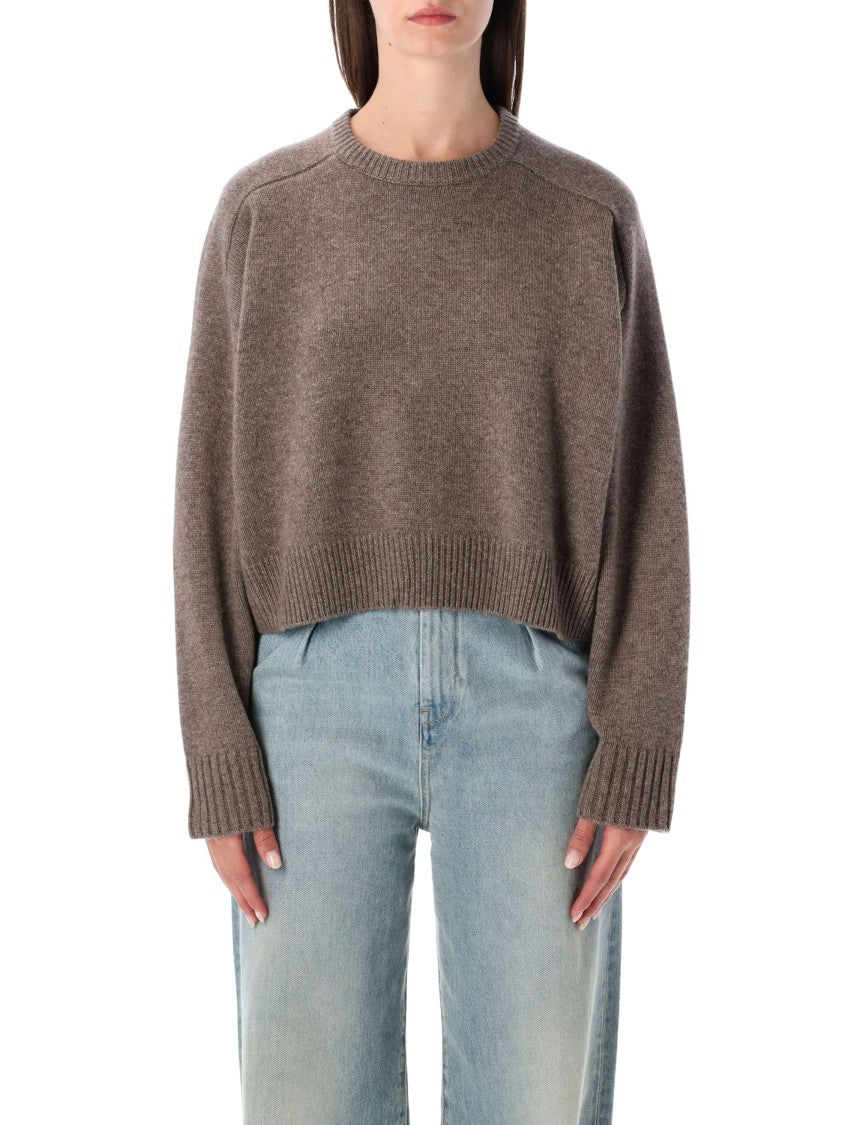 Loulou Studio Bruzzi Cropped Wool And Cashmere Sweater