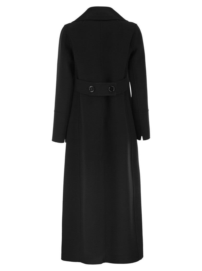 Max Mara Smmcustodi - Long Wool Coat With Martingale