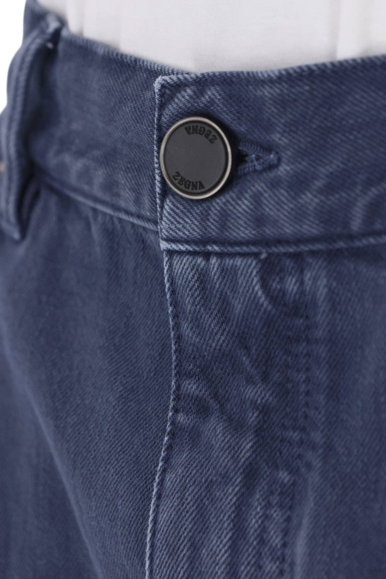 Zegna Roccia Marble Cotton Five-Pocket Pants