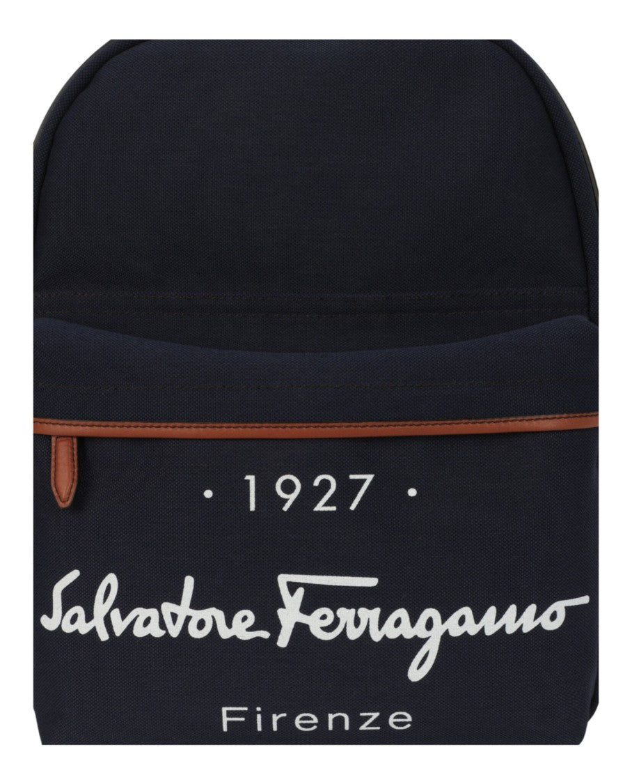 Ferragamo Logo Signature Backpack
