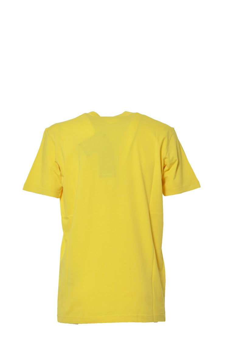 Dsquared2 Yellow Cotton Cool T-Shirt With Logo Print